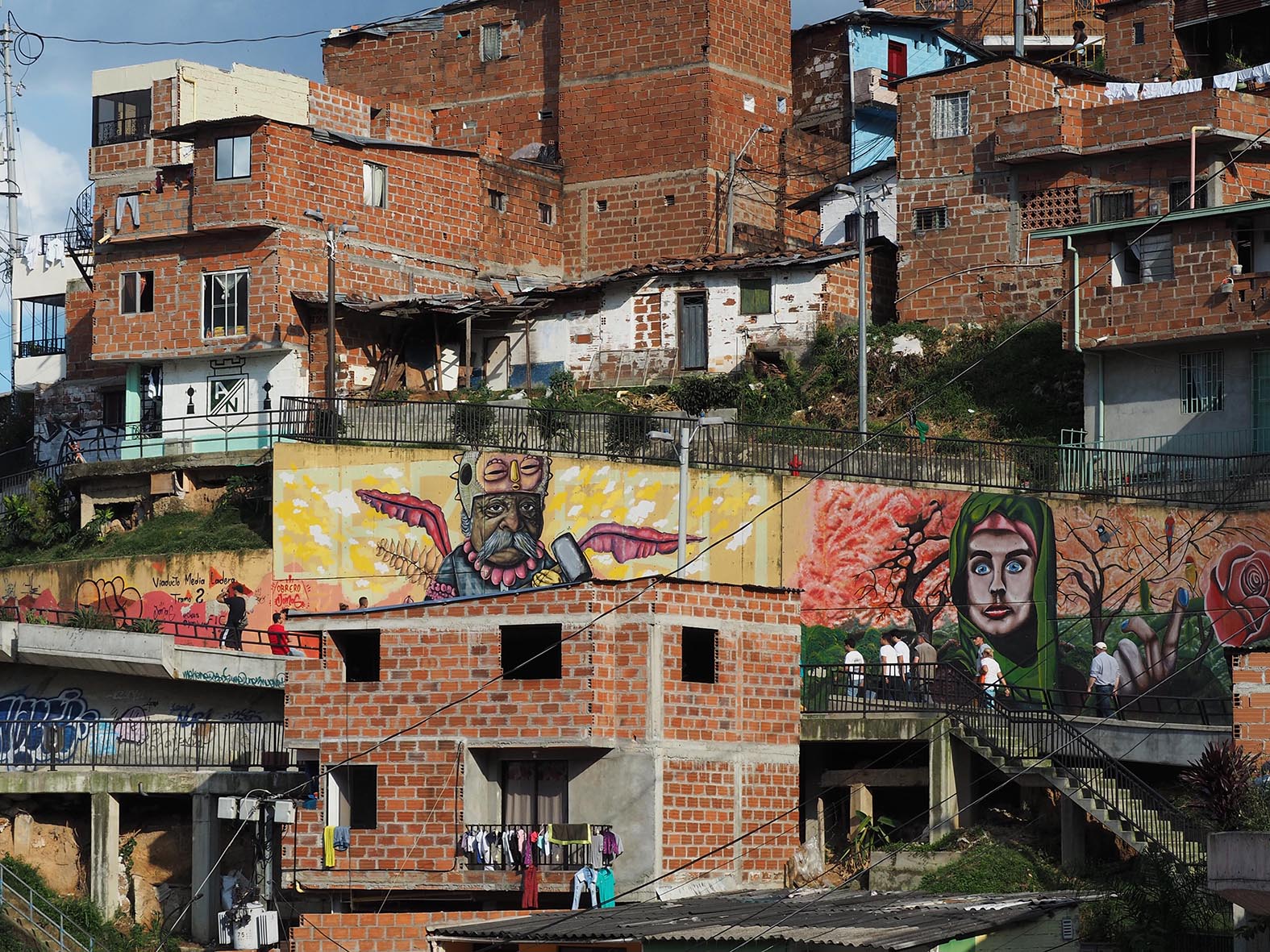 Medellin colourful houses